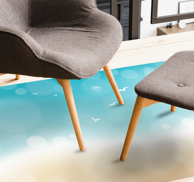 Alfombra vinílica salón brisa del océano - TenVinilo