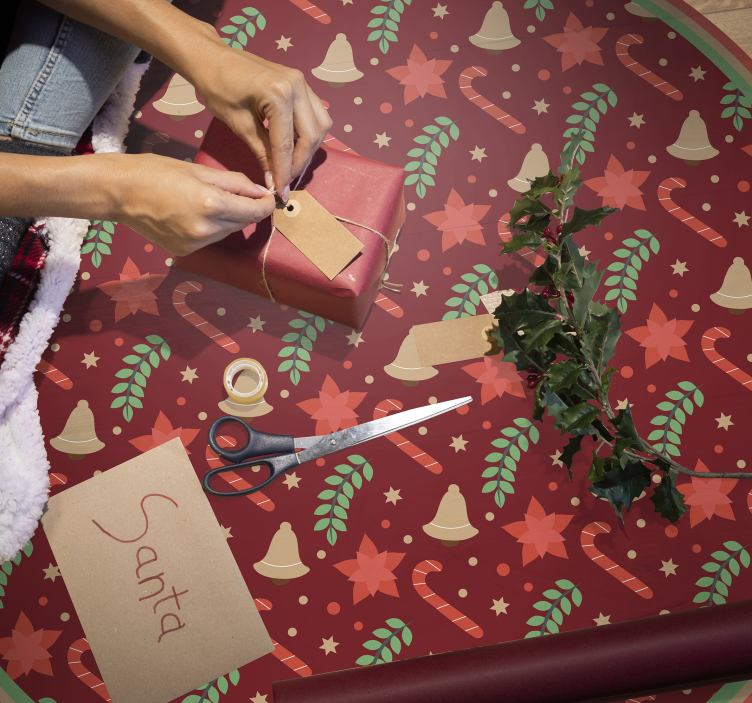 Alfombra vinílica navidad motivo festivo - TenVinilo
