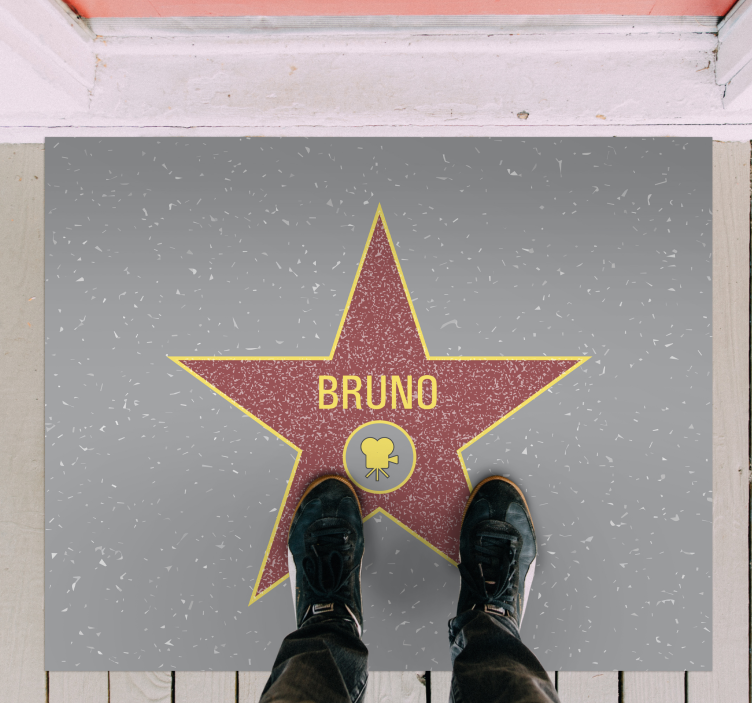 Alfombra vinílica personalizable reconocimiento de estrellas - TenVinilo