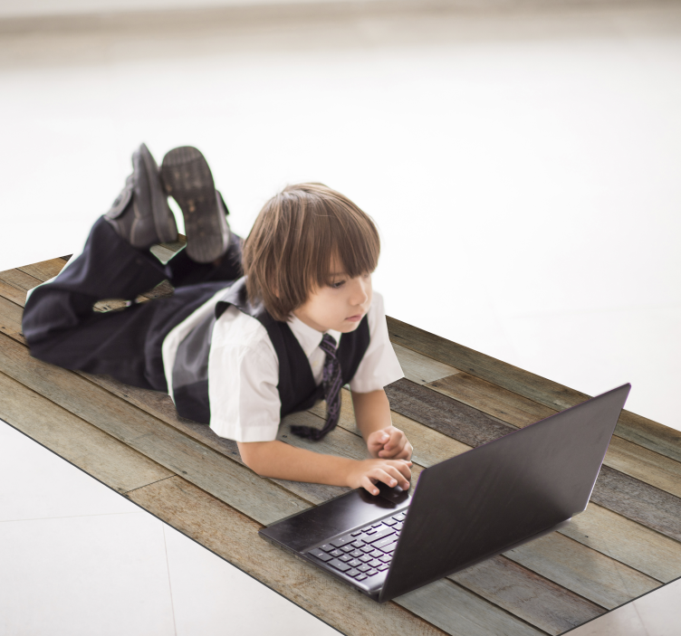 Alfombra vinílica madera antigua - TenVinilo