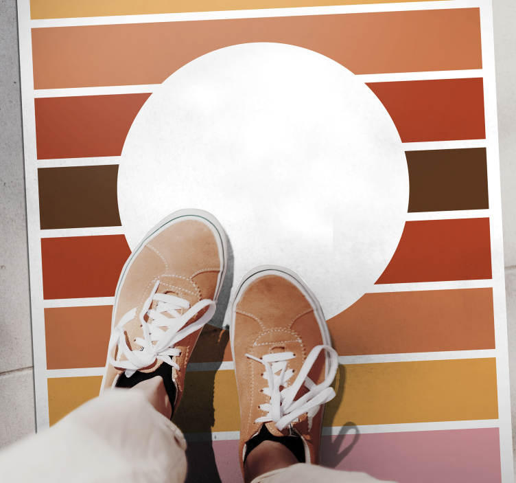 Alfombra vinílica rayas diseño de rayas geométricas - TenVinilo