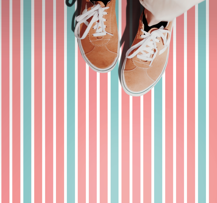 Alfombra vinílica rayas impresión de rayas brillantes - TenVinilo