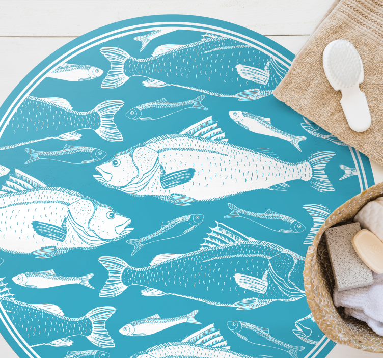 Aflombra vinílica animales motivo de fauna acuática - TenVinilo