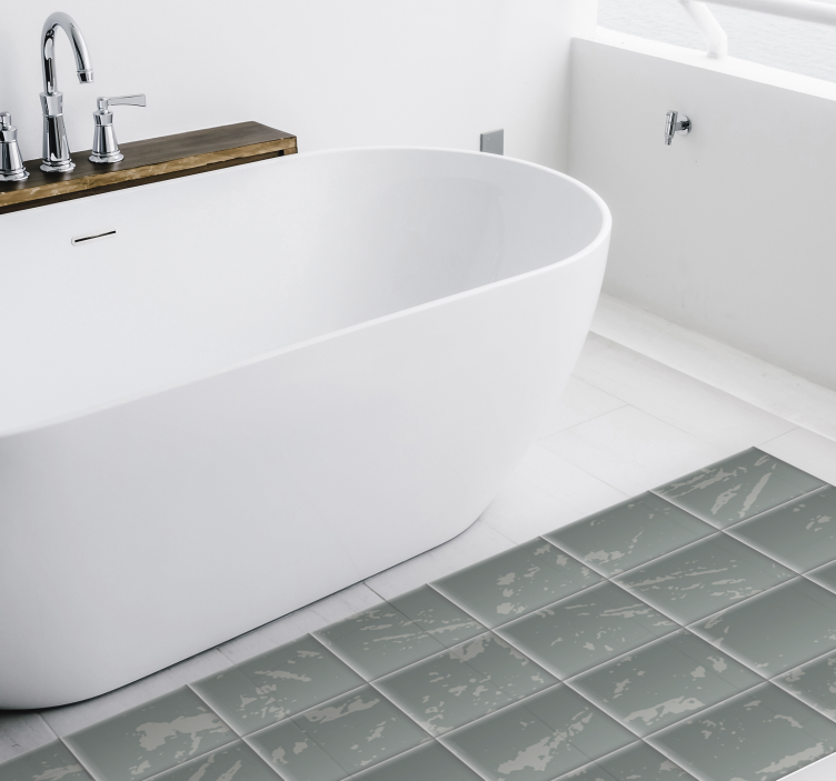 Alfombra vinílica baño efecto mármol - TenVinilo