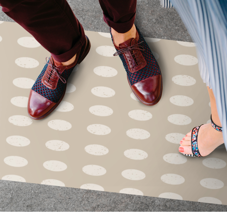 Alfombra vinílica imitación patrón manchado - TenVinilo