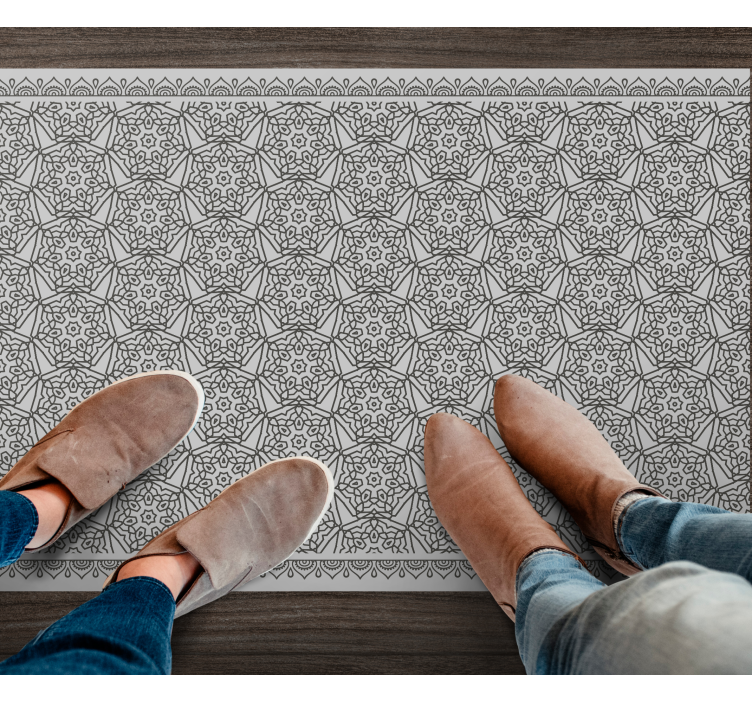 Alfombra vinílica mandala simetría mandala - TenVinilo