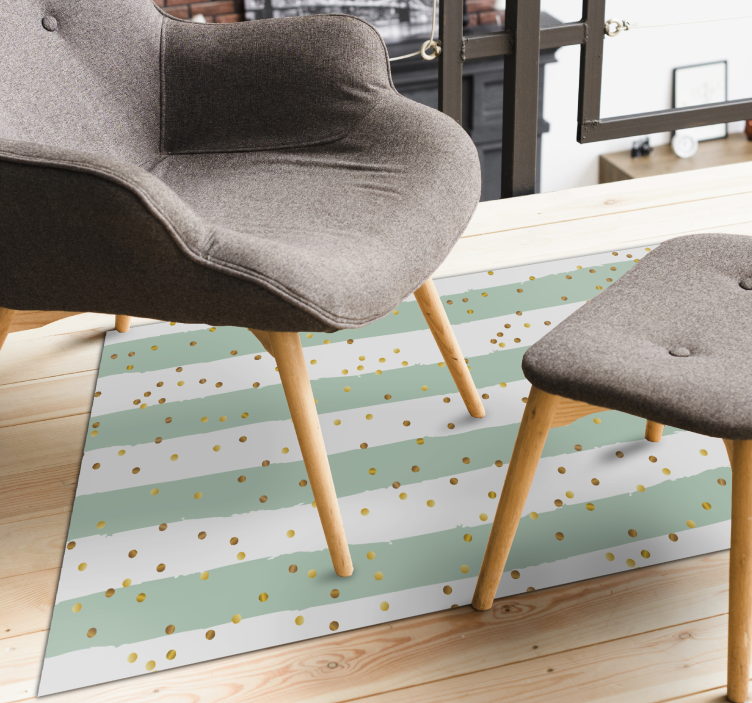 Alfombra vinílica rayas lunares a rayas - TenVinilo