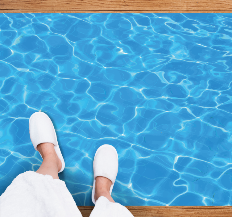 Alfombra vinílica textura Textura de agua - TenVinilo