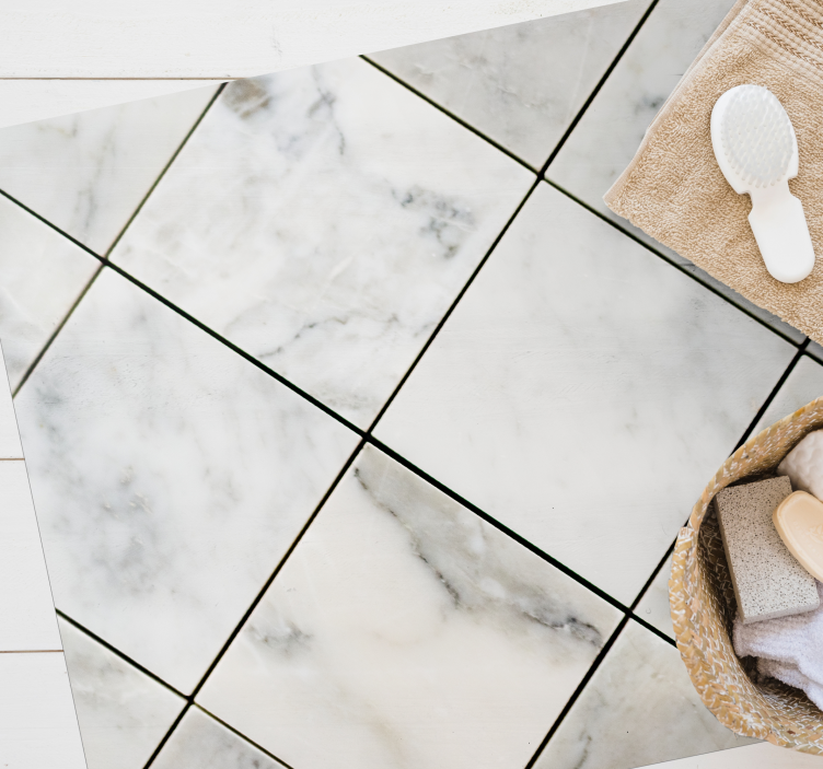 Alfombras vinílicas modernas Azulejos de textura de mármol - TenVinilo