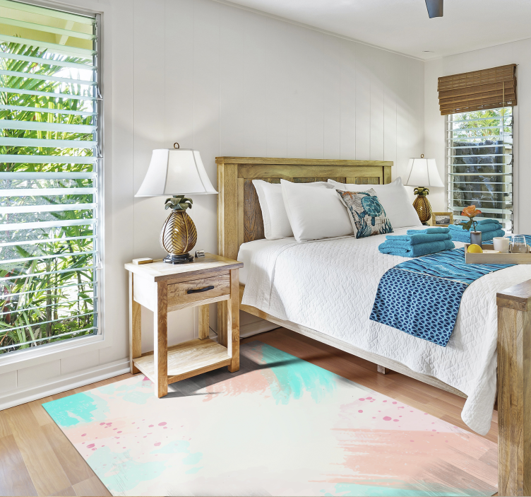 Alfombras vinílicas modernas Diseño colorido abstracto - TenVinilo