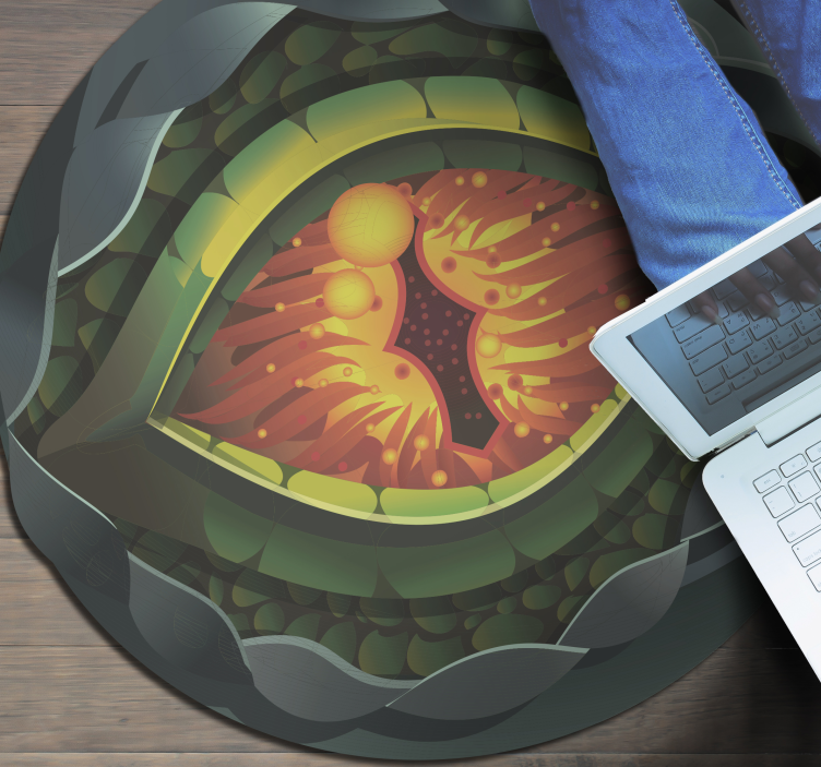 Aflombra vinílica animales Ojo de dinosaurio diseño natural - TenVinilo