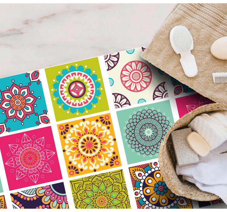 Alfombras de vinilo de azulejos Azulejos marroquíes - TenVinilo