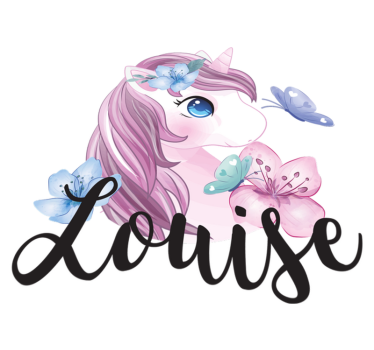 Aflombra vinílica animales unicornio con mariposa - TenVinilo
