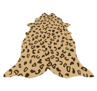 Alfombra vinílica animal print imitación leopardo - TenVinilo