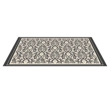 Alfombra vinílica vintage elegante elemento botánico - TenVinilo
