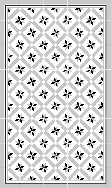 Alfombra vinílica cocina gris hidráulico - TenVinilo