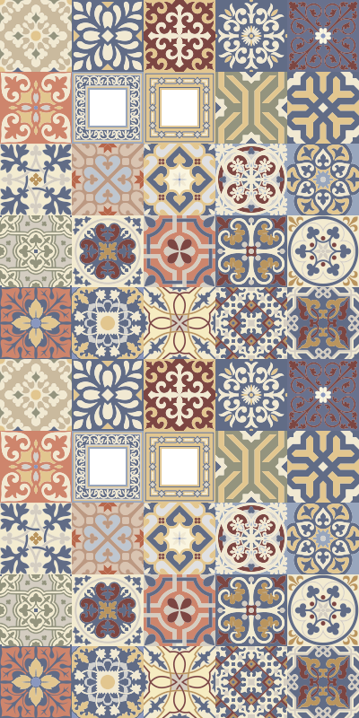 Alfombra vinílica cocina hidráulico multicolor - TenVinilo