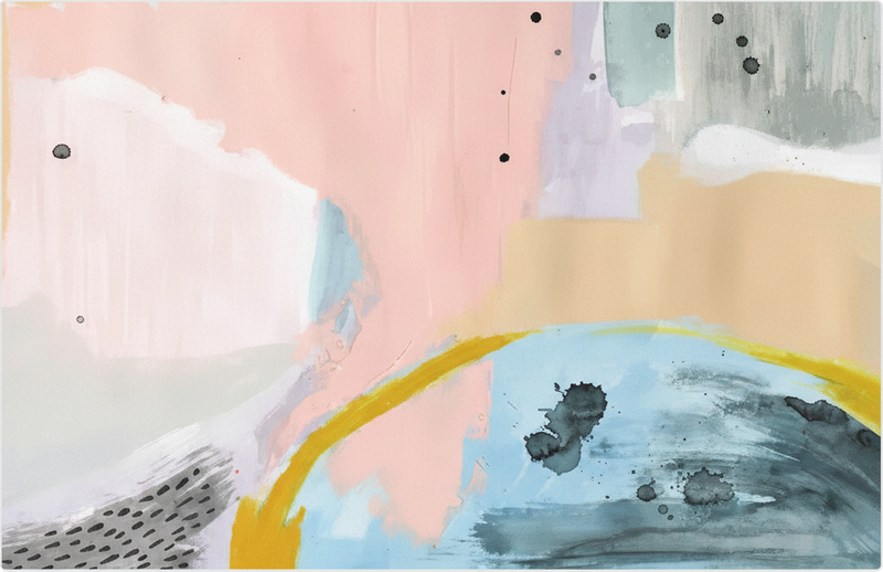 Alfombra vinílica salón arte colorido - TenVinilo