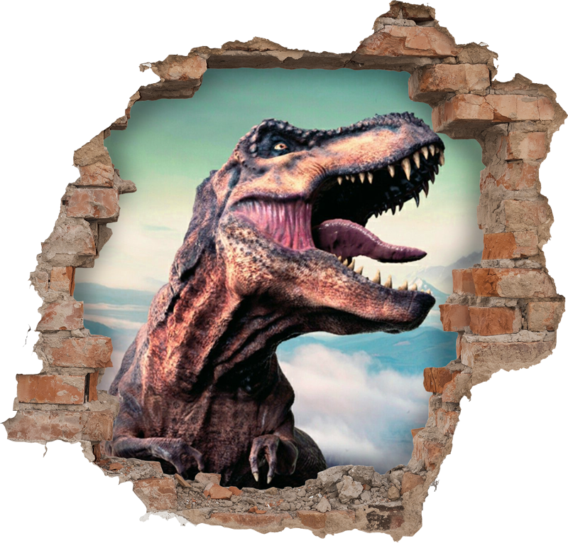 Aflombra vinílica animales t-rex 3d realista - TenVinilo