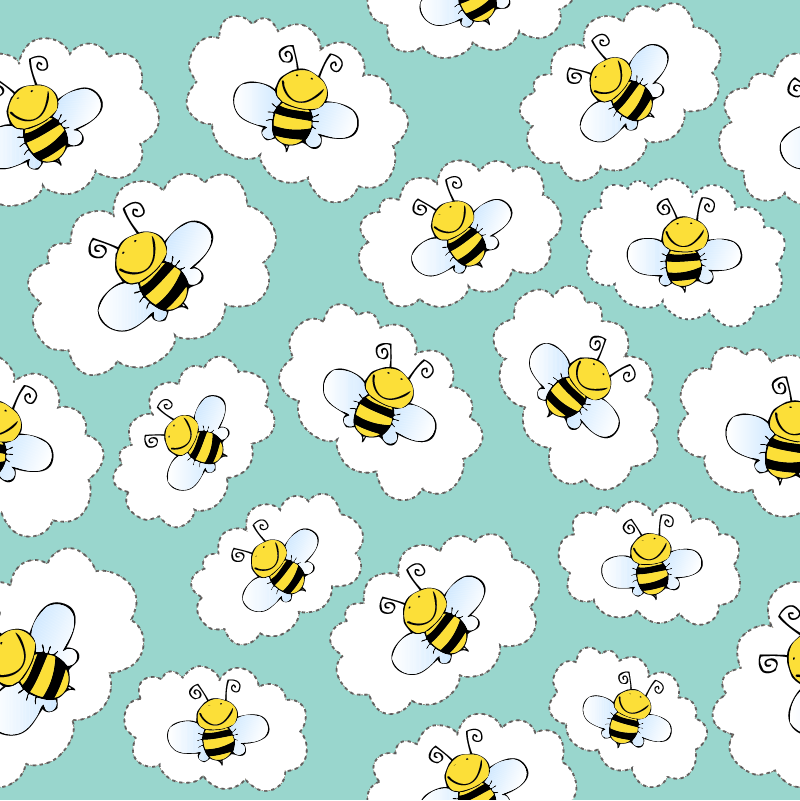 Aflombra vinílica animales árboles y abejas - TenVinilo