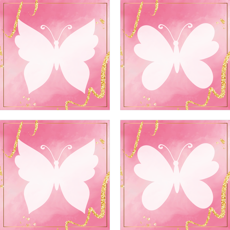 Aflombra vinílica animales mariposas rosas - TenVinilo