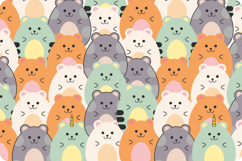 Aflombra vinílica animales hámsters comiendo multicolor - TenVinilo