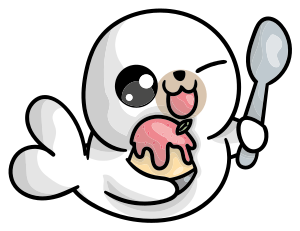 Aflombra vinílica animales foca bebé anime - TenVinilo