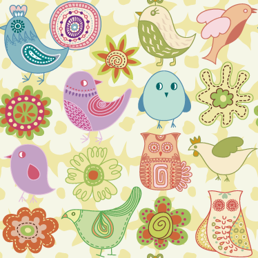 Aflombra vinílica animales motivos de pájaros coloridos - TenVinilo