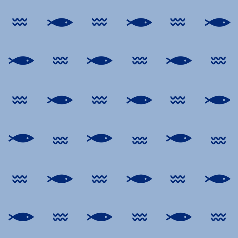 Aflombra vinílica animales diseño de peces patrón - TenVinilo