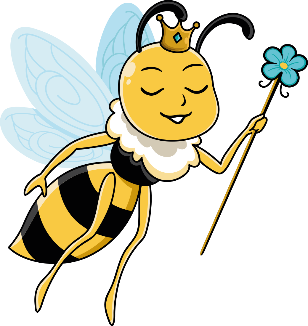 Aflombra vinílica animales personaje de abeja real - TenVinilo