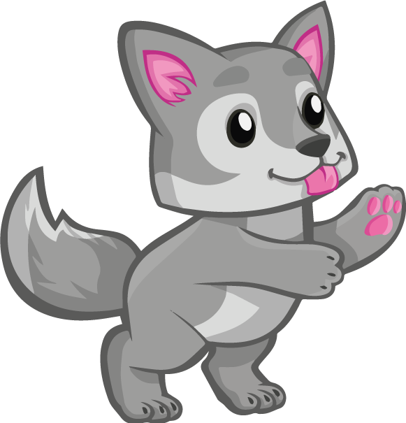 Aflombra vinílica animales personaje cachorro juguetón - TenVinilo