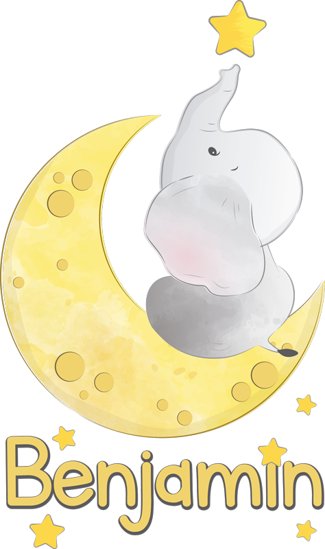 Aflombra vinílica animales luna y estrellas personalizadas - TenVinilo
