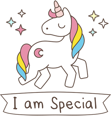 Aflombra vinílica animales unicornio con frase especial - TenVinilo