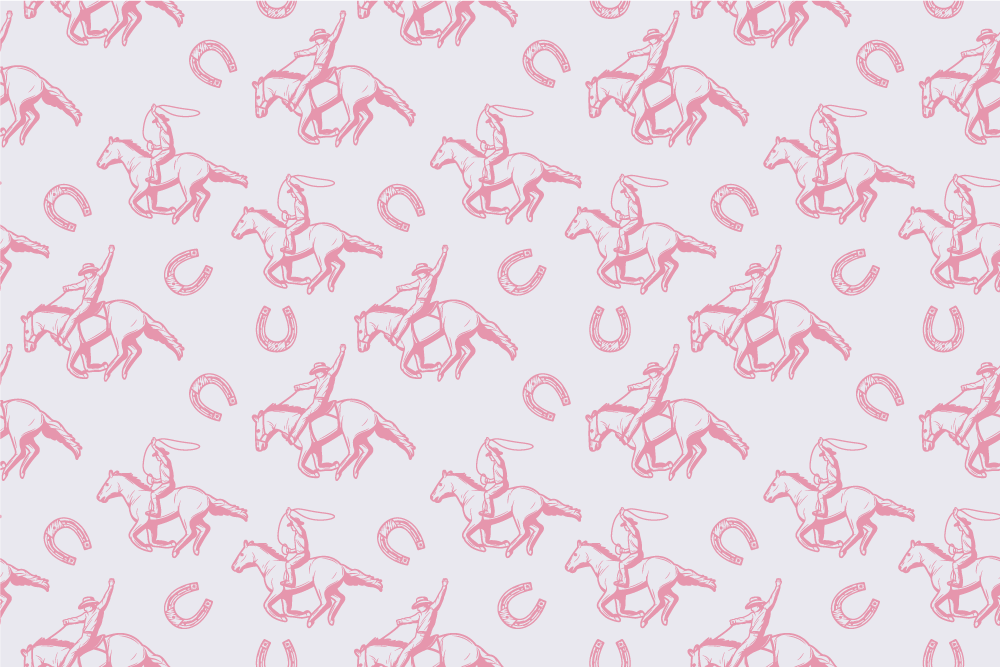 Aflombra vinílica animales diseño de caballos rosas - TenVinilo