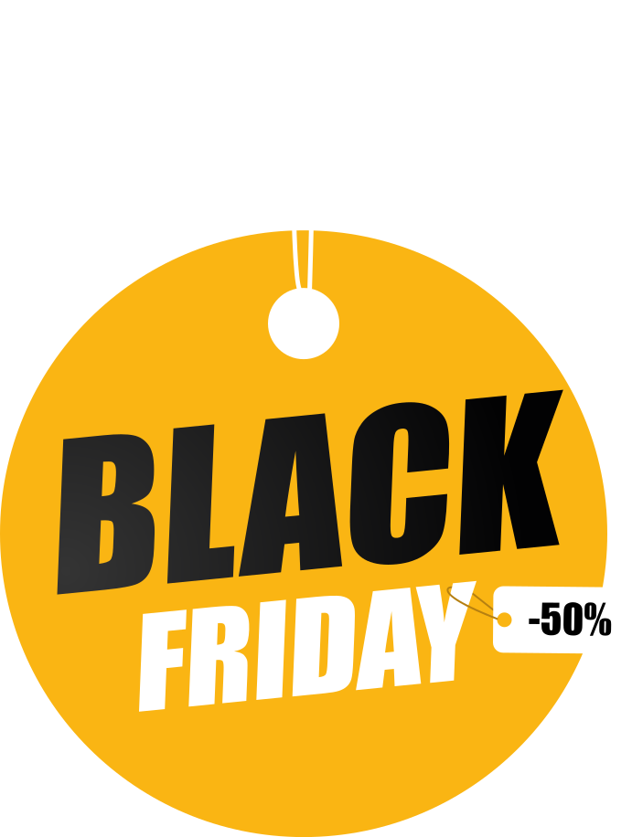 Alfombra vinílica black friday círculo personalizado - TenVinilo