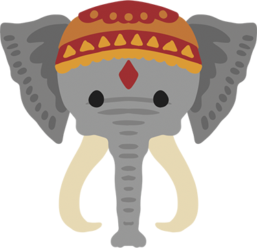 Aflombra vinílica animales cabeza de elefante - TenVinilo