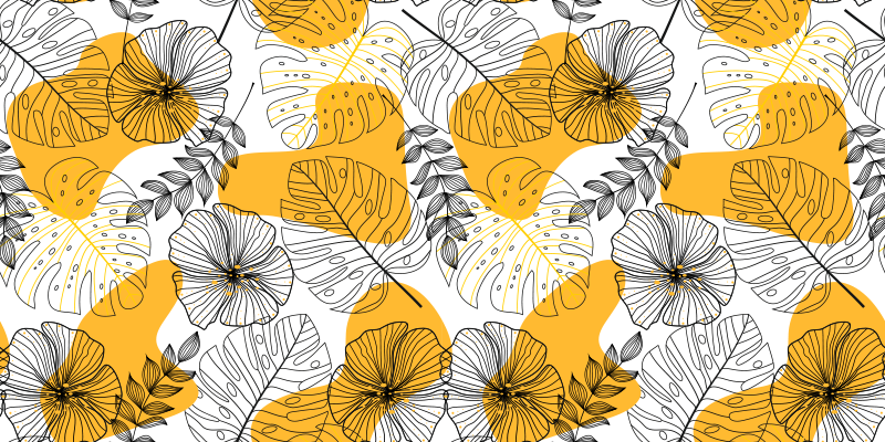Alfombra vinílica flores diseño de flores kallax - TenVinilo