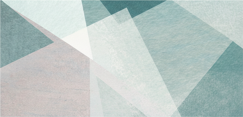 Alfombra vinílica geométrica en tonos teal pastel - TenVinilo