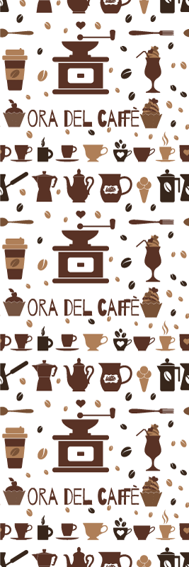 Alfombra vinílica cocina hora del café - TenVinilo