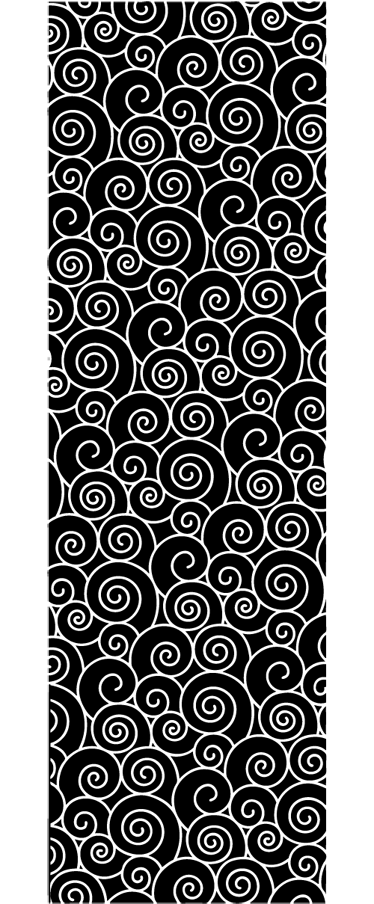 Alfombra vinílica baño círculos y olas - TenVinilo