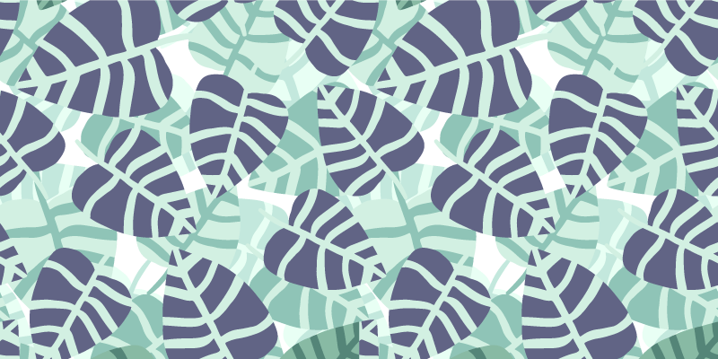 Alfombra vinílica flores estampado de flores tropicales - TenVinilo