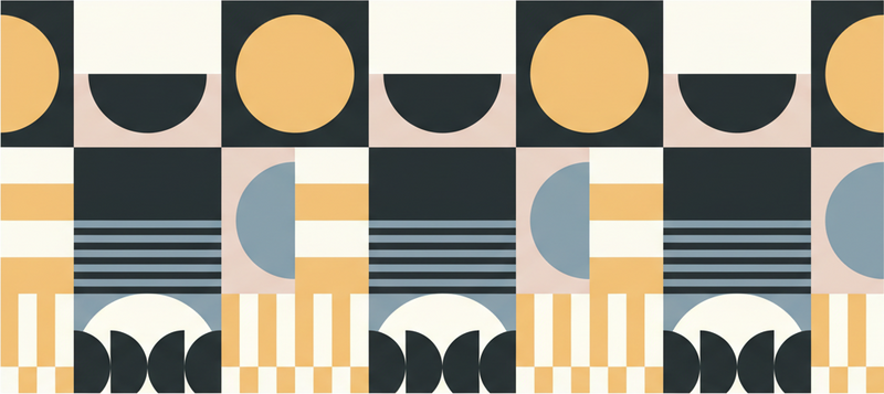 Alfombra vinílica salón patrón moderno abstracto - TenVinilo