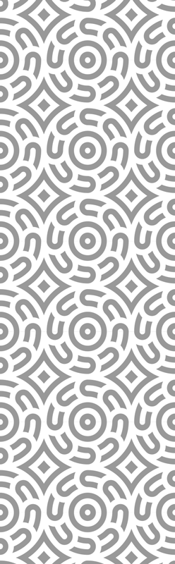 Alfombra vinílica geométrica patrón geométrico blanco - TenVinilo