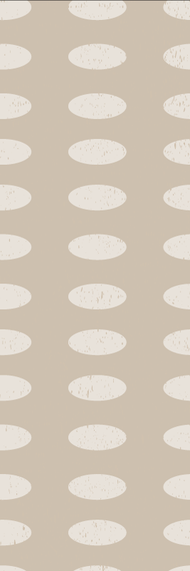 Alfombra vinílica geométrica patrón círculos blancos - TenVinilo