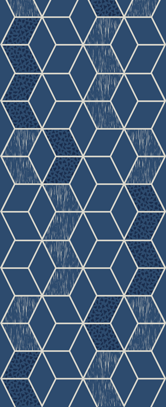 Alfombra vinílica geométrica vittoria desgastada - TenVinilo