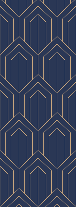 Alfombra vinílica geométrica kayla metálica - TenVinilo