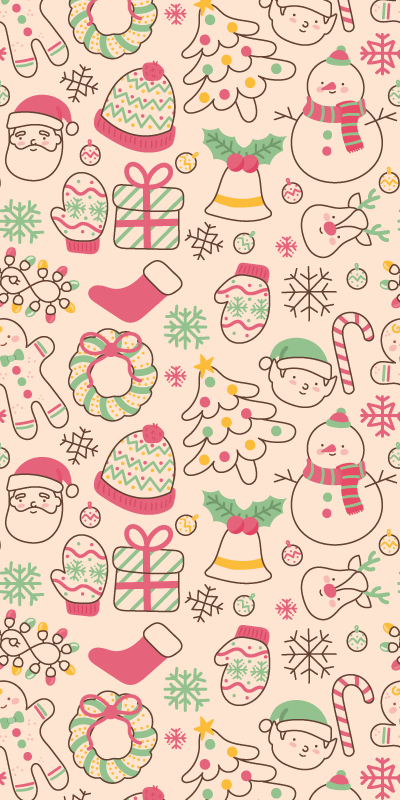 Alfombra vinílica navidad luces navideñas - TenVinilo