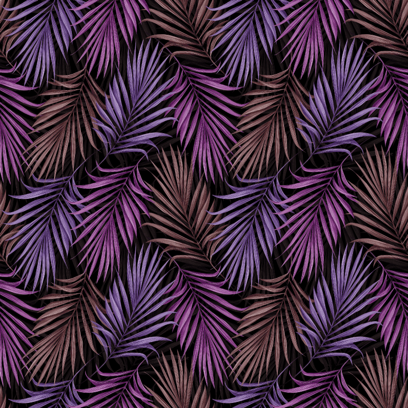 Alfombra vinílica naturaleza motivo hojas moradas - TenVinilo