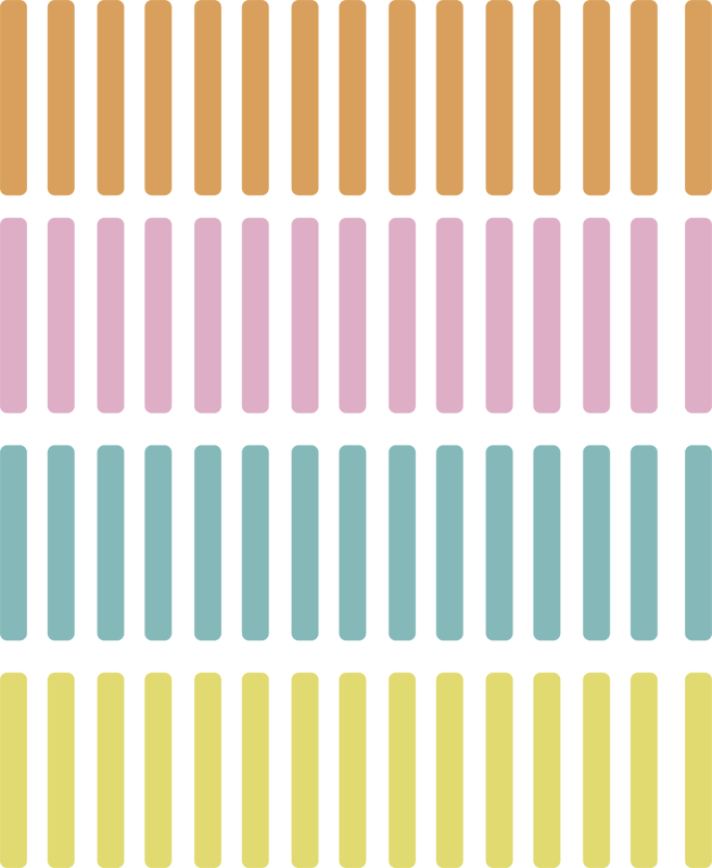 Alfombra vinílica geométrica y pegatinas confeti - TenVinilo