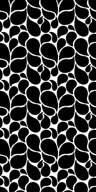 Alfombra vinílica geométrica gotas de agua - TenVinilo